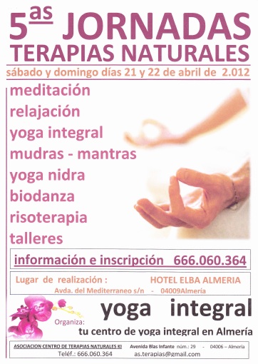 Quintas Jornadas de Yoga Integral Almería